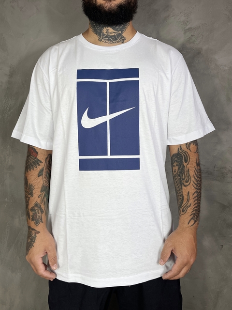 CAMISETA NIKE COURT TEE HERITAGE - BRANCO WHITE