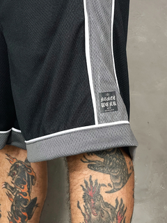 BERMUDA BASKET AGACE BEST QUALITY - PRETO/CINZA - Agacê Store