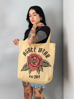 BOLSA/SACOLA ECOBAG AGACE WEAR ROSA CLAN - CREME - comprar online