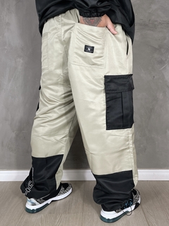 CALÇA DC SHOES OUTILINE CARGO TACTEL ORIGINAL - BEGE PRETO - comprar online