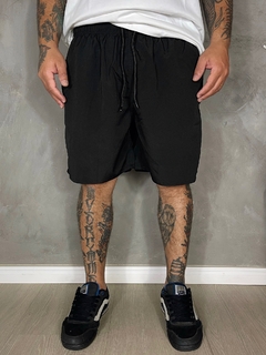 BERMUDA / SHORT TACTEL BASICO AGACE - PRETO SIMPLES - loja online