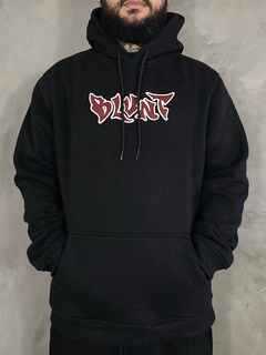 MOLETOM BLUNT CANGURO PASTO - PRETO - Agacê Store