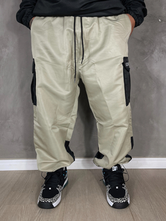 CALÇA DC SHOES OUTILINE CARGO TACTEL ORIGINAL - BEGE PRETO - comprar online