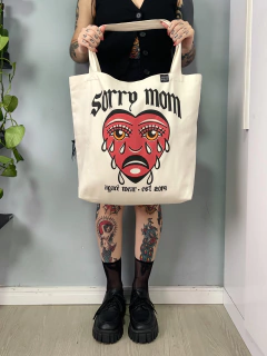 BOLSA/SACOLA ECOBAG AGACE WEAR SORRY MOM - CREME - Agacê Store
