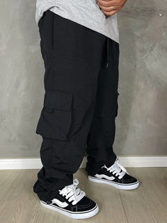 CALÇA CARGO POLIAMIDA / TACTEL AGACE WEAR SKOOL FIRE - PRETO - Agacê Store