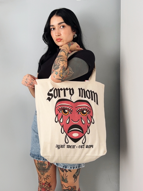 BOLSA/SACOLA ECOBAG AGACE WEAR SORRY MOM - CREME - comprar online