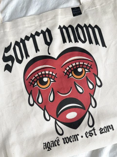 BOLSA/SACOLA ECOBAG AGACE WEAR SORRY MOM - CREME - comprar online