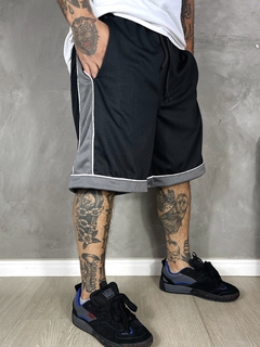 BERMUDA BASKET AGACE BEST QUALITY - PRETO/CINZA na internet