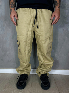 CALÇA CARGO RETA AGACE WEAR - BEGE - comprar online
