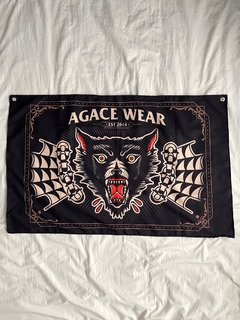 BANDEIRA AGACE CREW WOLFBLOOD - PRETO