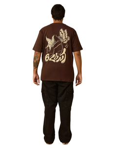 CAMISETA BLUNT PLUS-SIZE TUNE - MARROM - comprar online
