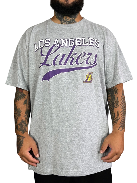 CAMISETA NBA - LOS ANGELES LAKERS CINZA EXTRA GRANDE - comprar online
