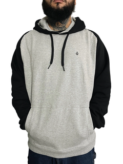 MOLETOM VOLCOM CANGURU HOMAK PRETO / CINZA - comprar online