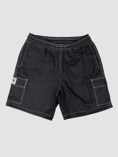 BERMUDA CARGO AGACE BLACK LINE WHITE - PRETO - comprar online