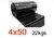 Lona Plástica Preta 4 mts x 50mts (200mt²) 150micras 22kgs