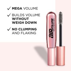 Máscara de Pestañas /Air Mega Volume 01 Black/ L'Oréal - Zefora