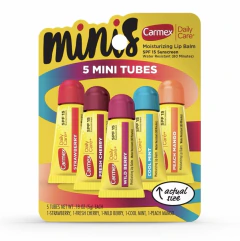 Carmex Bálsamo Labial Mini Sabores pack x 5 unidades