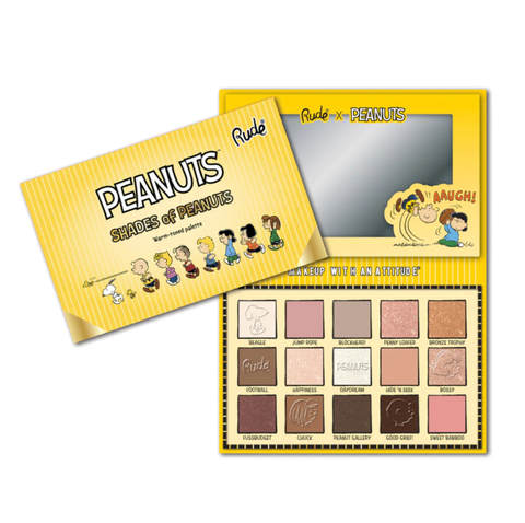 Paleta x 15 Sombras Shades of Peanuts Eyeshadow (warm) Rude Cosmetics