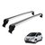 Rack Teto Alumínio Prata Fit (2009 A 2014)