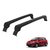 Rack Teto Alumínio Preto Etios Hatch (a Partir 2013)