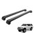 Rack Teto Alumínio Preto Hilux Sw /2004 Trilho Integrado