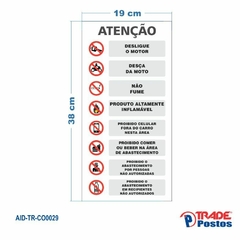 Adesivo de Coluna Atenção - Branco / AID-TR-CO0029 na internet