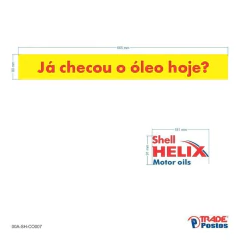 Adesivo Ja checou o Oleo Shell Helix / 00A-SH-CO007 - comprar online