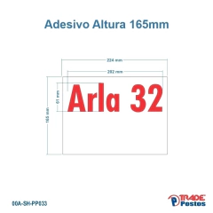 Adesivo Arla 32Para Painel de Preço - Sem Iluminação - PP022 - PP033 na internet