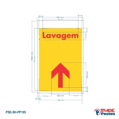Adesivo Para Sentinela Direcional Shell Refletivo - Lavagem - Esquerda, Cima, Direita - SE0189 - SE0185 - SE0184 na internet