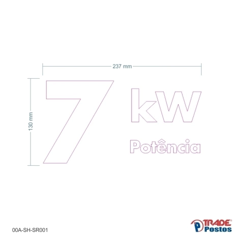 Adesivo 7 kw - 00A-SH-SR001