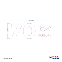 Adesivo 70 kw - 00A-SH-SR006