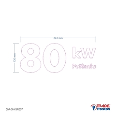 Adesivo 80 kw - 00A-SH-SR007