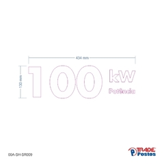 Adesivo 100 kw - 00A-SH-SR009