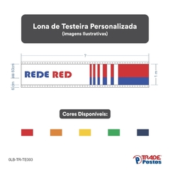 Lona Testeira Personalizada - de 3 Cores (R$ por metro linear) - comprar online