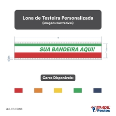 Lona Testeira Personalizada - de 2 a 3 Cores (R$ por metro linear) - comprar online