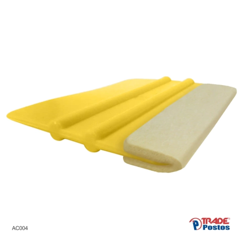 Espátula Macia Flexível Amarela Com Feltro de 2mm - AC004