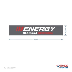 Adesivo GBR - 59x312mm - Saia de Bomba M01