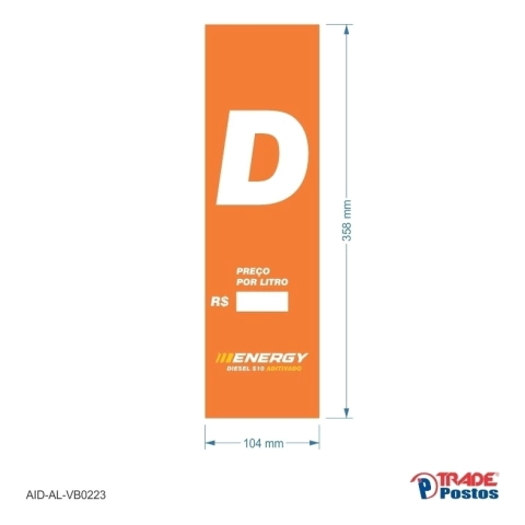 Adesivo Diesel S10 Energy / AID-AL-VB0223-358x104mm