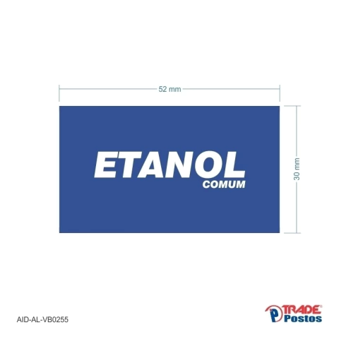 Adesivo Etanol Comum / AID-AL-VB0255-30x52mm - comprar online