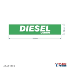 Adesivo Diesel Comum / AID-AL-VB0012-52x268mm