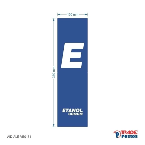 Adesivo Etanol Comum / AID-AL-VB0151-360x100mm