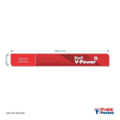 Adesivo Gasolina VPower Aditivada AID-SH-VB1038-48,5x368mm