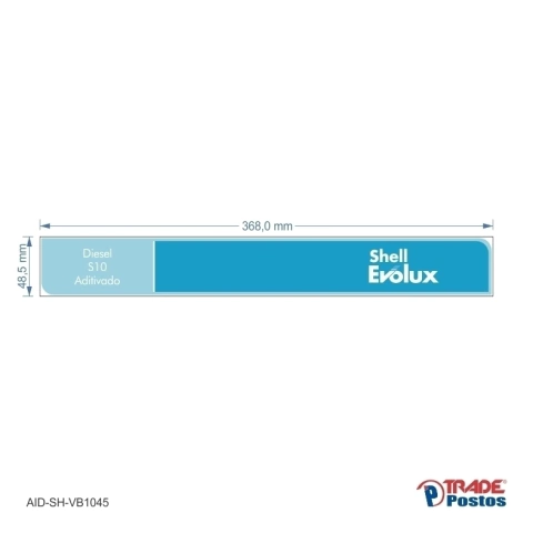 Adesivo Diesel S10 Aditivado AID-SH-VB1045-48,5x368mm Diesel S10
