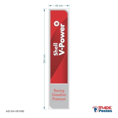 Adesivo Gasolina Premium Racing AID-SH-VB1066-244x49mm