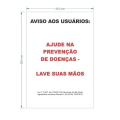 Adesivo Prevenção de Doenças / AID-TR-A0009 - comprar online