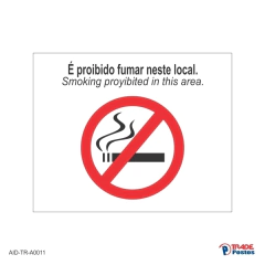 Adesivo Proibido Fumar / AID-TR-A0011
