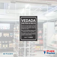 Vedada Sob Pena de Multa 150x210mm / AID-TR-A0015