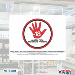 Adesivo Venda Proibida Para Menor / AID-TR-A0024
