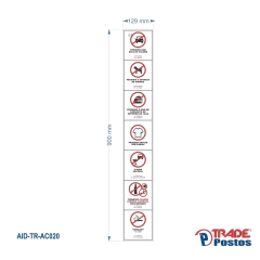 Adesivo Leis 900x129mm / AID-TR-AC020 - comprar online
