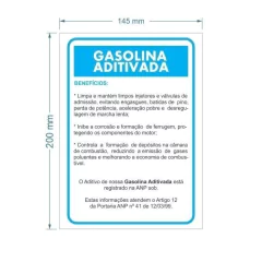 Adesivo Informação da Gasolina Aditivada / AID-TR-CO0005 - comprar online